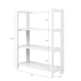 thumbnail image 5 of Jela Solid Wood 3 Shelf Folding Bookcase - White, 5 of 13