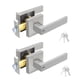 thumbnail image 1 of 2 PCS Cerradura de Manija,Cerradura de Manija de Puerta,Manijas de Bloqueo de Puerta de Privacidad,con Llaves,Mango Reversible Que Soporta Puertas de Mano Lzquierda y Derecha (Plata), 1 of 9