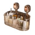 thumbnail image 1 of Hyasfey Storage Rack Large Capacity Strong Load-bearing Easy to Install No-Drill Bathroom Suction Cup Storage Shelf Shower Caddy, 1 of 8