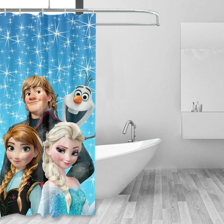 Frozen Shower Curtain, Small Shower Curtain Hooks Waterproof Shower Curtain  Bathroom Hooks For Shower Curtain Shower Curtain Kids Bathroom 