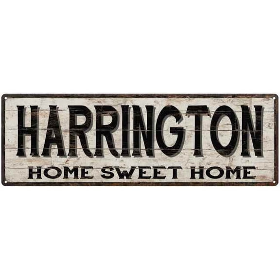 HARRINGTON Rustic Home Sweet Home Sign Gift 6x18 Metal Decor 206180084462