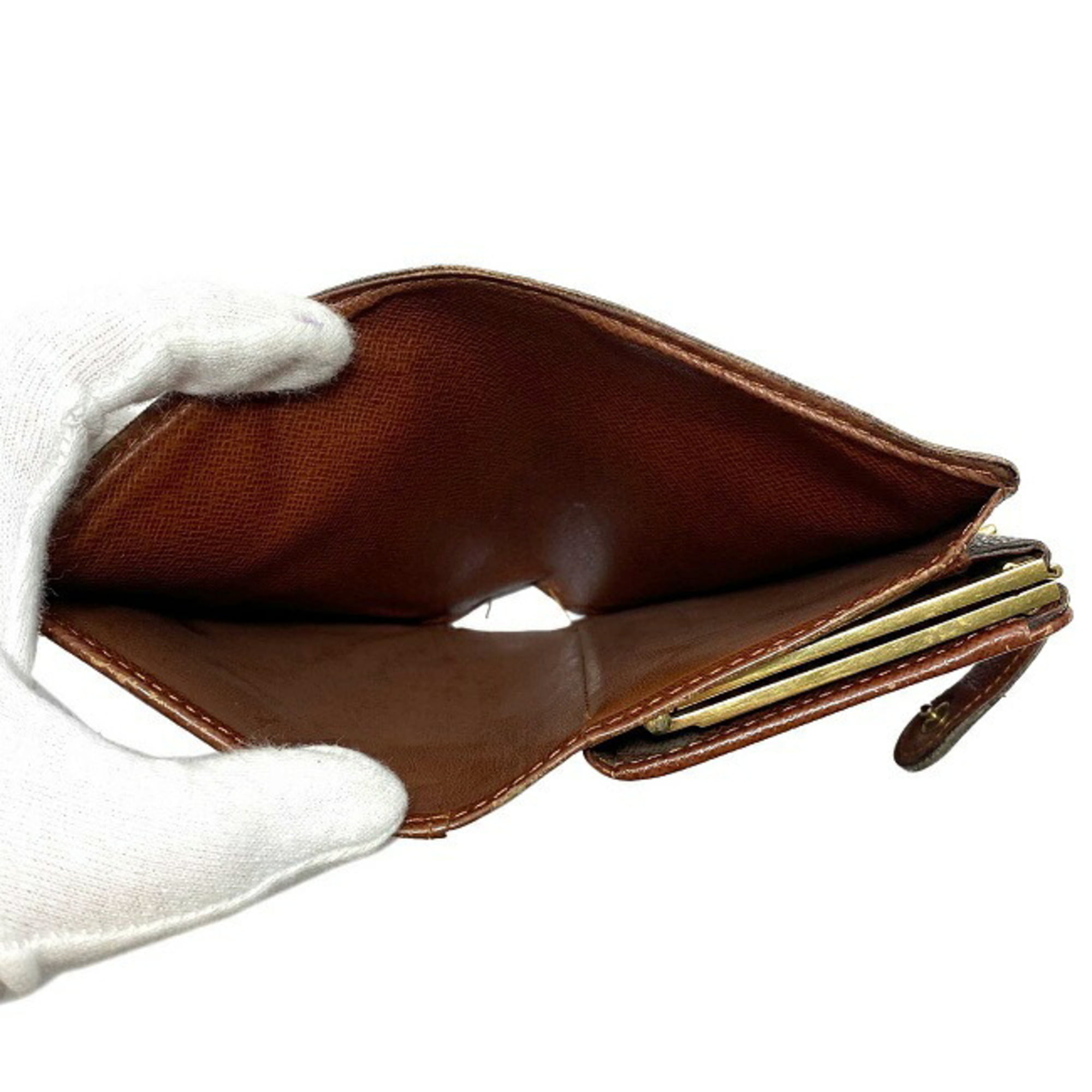 Louis Vuitton Wallet Portefeuille Viennois Black Mini Bifold Clasp
