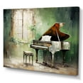 thumbnail image 2 of Designart "Impressionist Green Piano Instrument I" Music Wall Art Living Room, 2 of 7