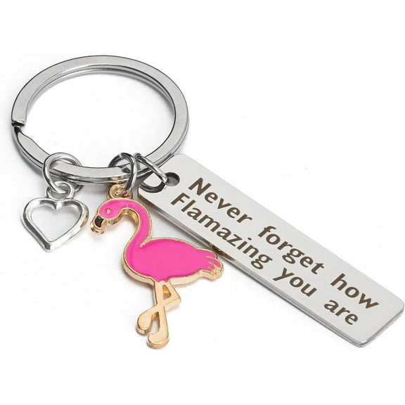 Flamingo Gifts for Women, Flamingo Keychain Womens Keychain, Inspirational Gifts for Women, Motivational Gifts, Encouragement Gifts for Women, Get Well Soon Gifts, Cheer Up Gifts for Women