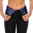 thumbnail image 3 of Women's Sauna Leggings Compression High Waist Yoga Pants Thermo Neoprene Sweat Capris, 3 of 8
