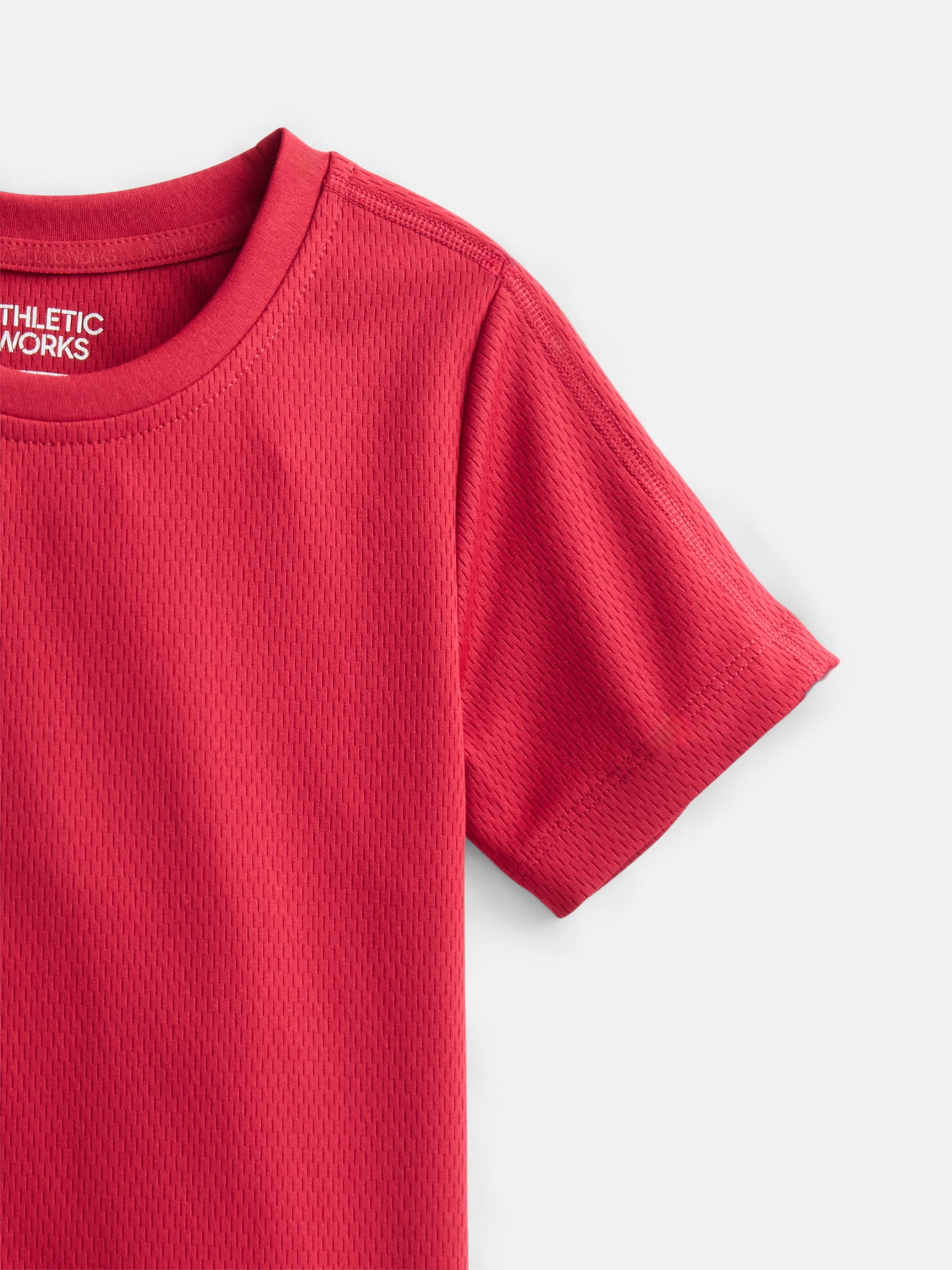 Athletic Works Boys Active Mesh Tee, Sizes 4-18 & Husky
