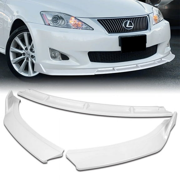 Stay Tuned Performance Front Bumper Spoiler Lip For 2009-2010 Lexus IS250 IS350 GT-Style Painted White