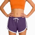 thumbnail image 4 of KPOPLK Athletic Shorts for Women S-3XL Summer High Waisted Workout Shorts Dolphin Running Shorts Tennis with Zip Pocket Size XXXL,Purple, 4 of 6