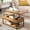 Red Oak, variant on Manxile Rustic Brown Lift Top Coffee Table, 4 in 1 Multi-Function Convertible Coffee Table with Hidden Storage, Farmhouse Coffee Table for Living Room