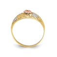 thumbnail image 2 of Ladies 14K Yellow Two Tone Flower Gold Ring, 2 of 4