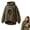 Coffee, variant on Carsablanco Pet Pouch Hoodie with Zippered Chest Carrier Pocket, Unisex Relaxed Fit Sweatshirt for Small Pets