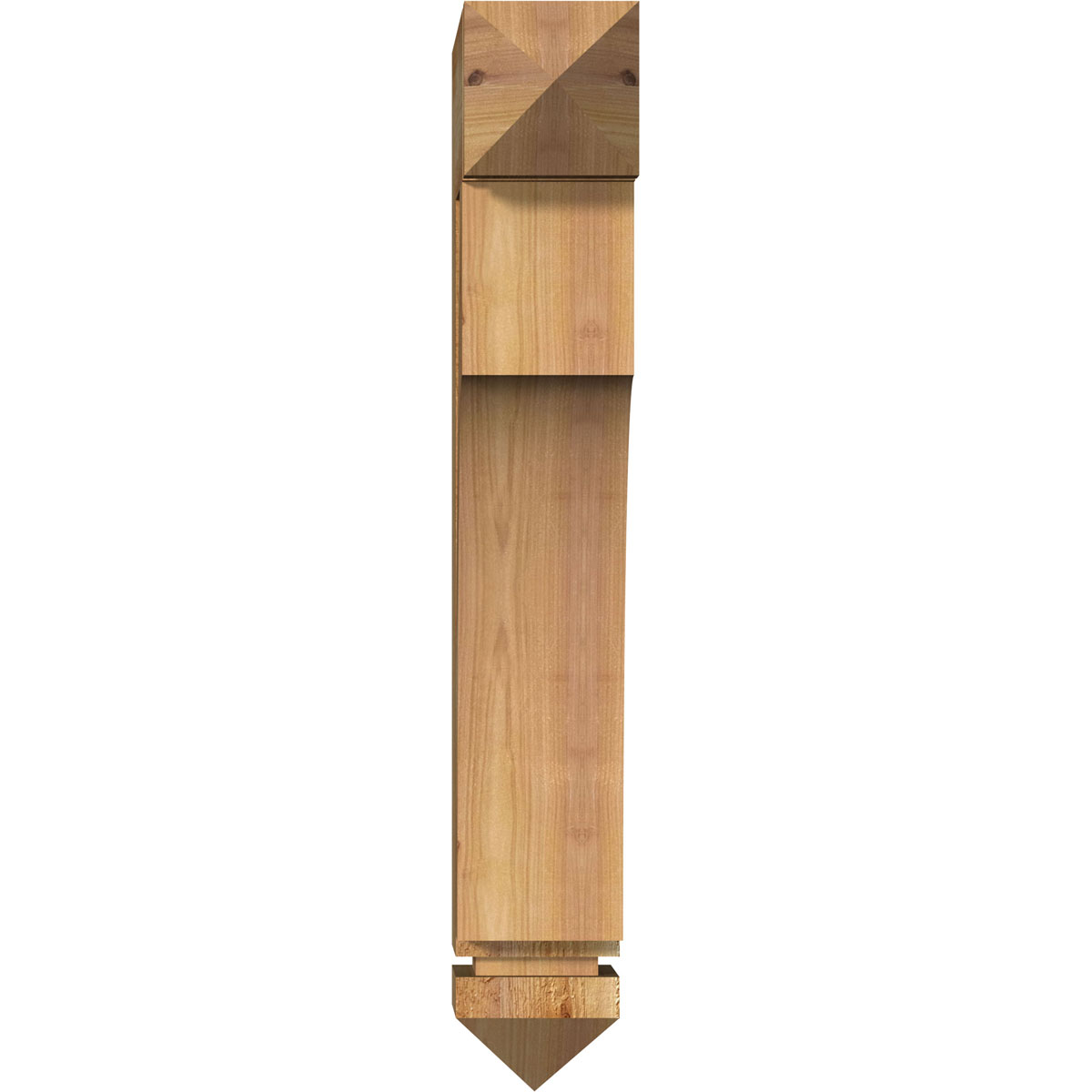 Ekena Millwork 4"W x 14"D x 26"H Westlake Arts & Crafts Rough Sawn Bracket, Western Red Cedar