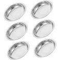 thumbnail image 1 of Luxshiny 6pcs Stainless Steel Tea Bag Dish Round Coaster for Tea Bags Functional Drip Tray Elegant Design, 1 of 8