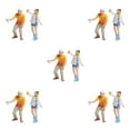 thumbnail image 2 of Wweixi 1/87 Diorama Graffiti Figure Characters Resin People Train Layout white yellow 5Set, 2 of 6