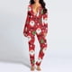 thumbnail image 2 of Pijamas navideños para adultos, mono Sexy con espalda al trasero para mujer, ropa de dormir cálida con botones de Anime de Papá Noel, Otoño e Invierno, 2 of 4