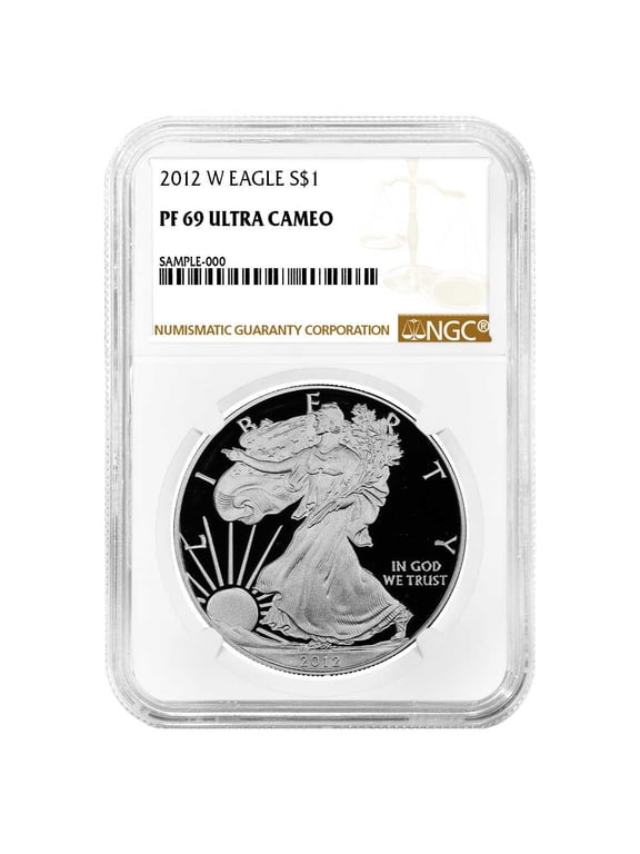 2012-W Proof $1 American Silver Eagle NGC PF69UC Brown Label