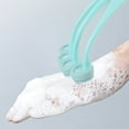 thumbnail image 2 of Long Handle Bath Brush, Silicone Head, Soft, Comfortable, Fashion Design, for Body & Home Cleaning, 2 of 5