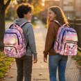 thumbnail image 3 of CHAQLIN Axolotl Rainbow Candy 17 Inch Kids Backpacks with Lightweight Multi Pocket, Breathable Padded Book Bag for Daily Use and Outdoor, 3 of 9