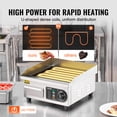 thumbnail image 4 of VEVOR Commercial Electric Griddle,1700W Countertop Flat Top Grill,122℉-572 ℉ Adjustable Temp,14.17 x 11.81 x 0.39in Stainless Steel Griddle Grill with 2 Shovels and 2 Brushes for Home or Restaurant, 4 of 9