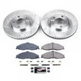 thumbnail image 3 of PowerStop Front Z23 Evolution Sport Carbon-Fiber Ceramic Brake Pad and Drilled & Slotted Rotor Kit Fits: CHEVROLET PONTIAC Select Models K1547, 3 of 10