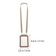 thumbnail image 2 of Raindrops Brown Cards Holder Lanyard 1Set 6.7x3.5in for Work and School, 2 of 8