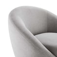 thumbnail image 4 of Modway Buttercup Upholstered Fabric Swivel Chair in Black/Light Gray, 4 of 7