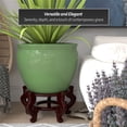 thumbnail image 3 of Red Lantern Large 20" Celadon Porcelain Fishbowl Planter, 3 of 6