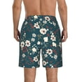thumbnail image 3 of Naloa Vintage Floral Men's Beach Shorts, Surfing shorts, Swim trunks, Quick Dry Swim Trunks for Surfing Beach Fun - Large, 3 of 9
