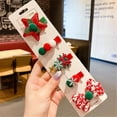 thumbnail image 6 of 5Pcs Hairpin Christmas Hair Clip Hair Bowknot Clip for Girls Kids Toddlers Hair Accessories Headwear Headdress Barrettes, 6 of 21
