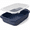 5.1Qt (Blue)-With Lid, variant on Baking Dish 5.1 Quarts Casserole Dishes For Oven Pan With Handles Lasagna Deep Large Rectangular Ceramic Bakeware (blue Lid)