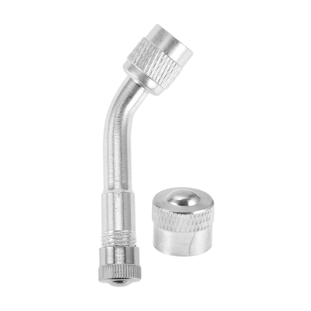 1 Juego de Extensión de Válvula de Neumático de 60mm con Tapa de Aire a Prueba de Fugas Adaptador Universal de Cobre de 135 Grados para la Mayoría de Coches y Camiones
