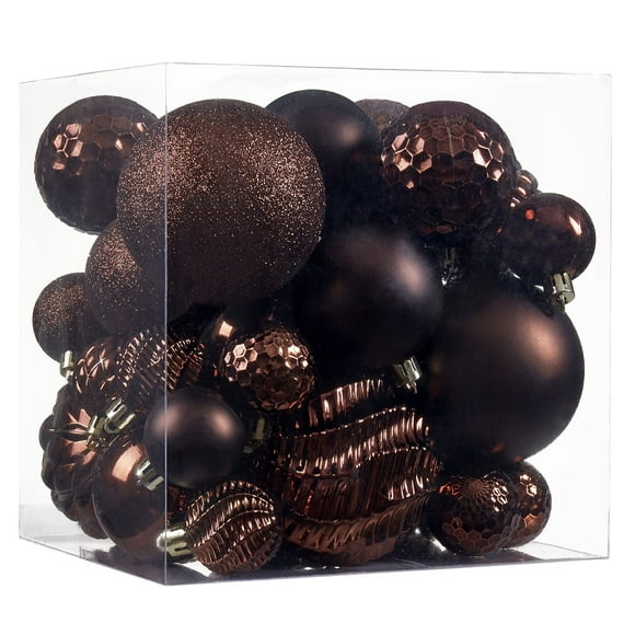 Adornos De Bolas De Navidad: 36 Piezas De Decoraciones Para Árboles De Navidad Irrompibles Con Lazo Para Colgar Para Árbol De Navidad, Bodas, Fiestas Navideñas, Decoración Del Hogar, 6 Estilos En 3 Ta