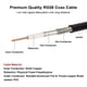 thumbnail image 4 of Cable BNC - 2 Unidades de 50 Ohmios, RG58, Cable Coaxial BNC Macho A Hembra, Cable de Extensión de 90 cm para Radio CB/Radioaficionado VHF., 4 of 7