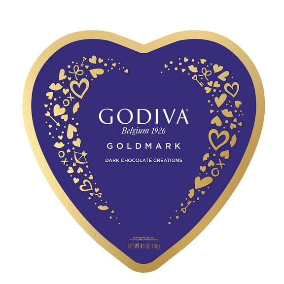 Godiva Valentine Day 14 Piece Dark Heart Tin