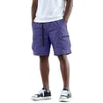 thumbnail image 5 of Homeyce Mens Cargo Shorts Elastic Waistband Drawstring Shorts Outdoor Casual Camo Hiking Work Casual Big and Tall Cargo Shorts with Multi-Pocket Quick Dry Beach Shorts,Purple M, 5 of 5