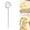 Clear, variant on 1x Borosilicate Glass Stirring Spoon, Long Handle Mixing Utensil for Soup & Coffee, One Size, Red