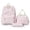 Pink, variant on Lightweight Patterned Student Backpack With Large Capacity And Convenient Zipper for Everyday Use