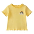 thumbnail image 2 of Toddler Kids Girls T Shirts Short Sleeve Fashion Tees Soft Casual Shirts Blouses Casual Summer Tees 2-3 Years, 2 of 4