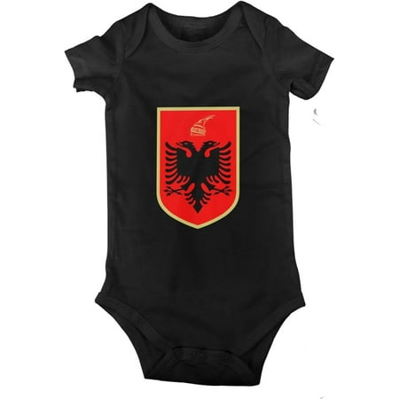 

Albania National Emblem Baby Jersey Bodysuit Romper Jumpsuit Short Sleeve T-Shirt Playsuit