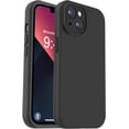 thumbnail image 1 of wqlpp-Compatible avec Étui iPhone 13, Silicone Liquide Mise à Niveau [Protection de la Caméra] [Doublure en Microfibre Anti-Rayures Douce] Étui de Téléphone Antichoc pour iPhone 13 6.1 Pouces - Noir, 1 of 4
