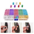 thumbnail image 4 of 170 pieza brazale para decoración shamjiam cuentas de trenzas de pelo, 4 of 9