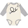 thumbnail image 3 of Inktastic Doctor Stethoscope Boys or Girls Long Sleeve Baby Bodysuit, 3 of 5