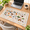 Beige Jungle Animals, variant on Black Floral Cat XXL Desk Mat Mouse Pad For Office And Gaming