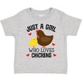 thumbnail image 3 of Inktastic Just a Girl Who Loves Chickens Girls Toddler T-Shirt, 3 of 5