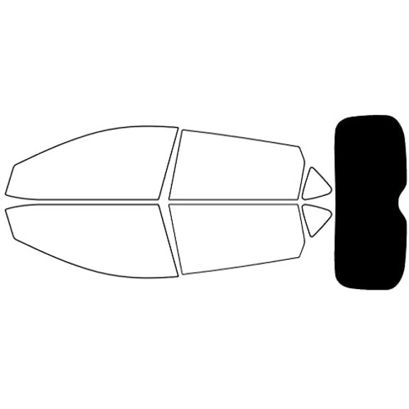 Avery Dennison NR Nano Ceramic IR Window Tint Kit Compatible with Pontiac Vibe 2009-2010 - Rear