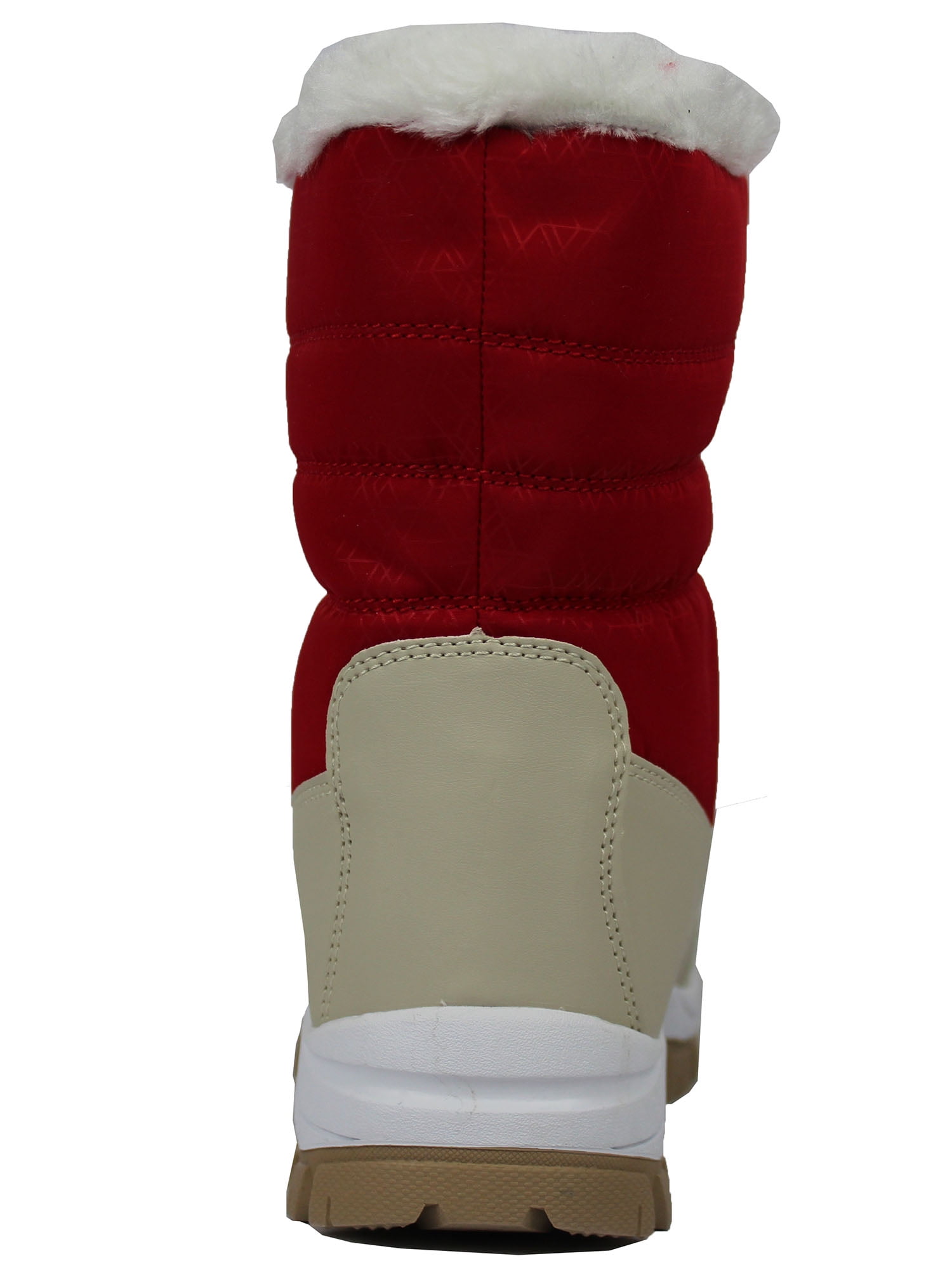 OwnShoe Mid-Calf Snow Boots for Women Faux Fur Winter Shoes Water Resistant Outdoor Hiking Boots