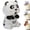 panda, variant on Clip On Mini Fan for Cup and Bowl, Rechargeable Monkey Panda Cat Shaped Personal Fan, Portable Coffee Chiller Cooling Attachment for Hot Drinks, Adjustable Fast Air Blowing, Desk Kitchen Fans