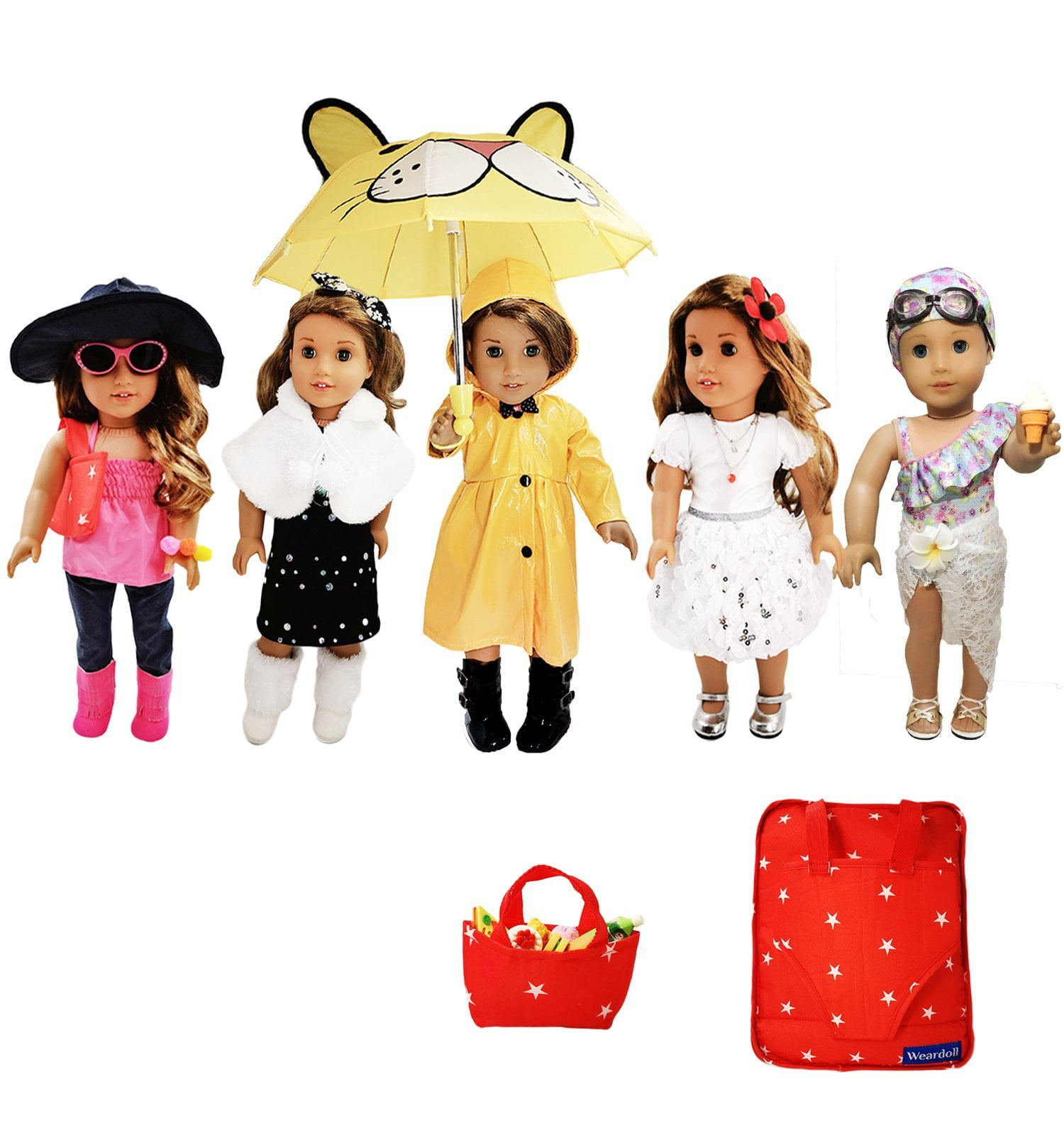 Weardoll 18inch Doll Clothes and Accessories 33 Items, 18 inch Doll