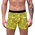 thumbnail image 2 of EliteGoogv Funny Graphic Men Boxer Briefs Novelty 3D Print Men’S Underwear Yellow L, 2 of 6