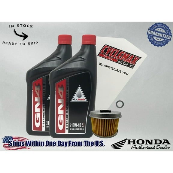 Cyclemax Standard 10W-40 Oil Change Kit fits 2022-2024 Honda Rebel 300 CMX300